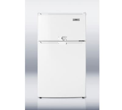 Summit CP35LLF2 20-in Freestanding Refrigerator Freezer w/ Combination Lock, 2.9-cu ft, White