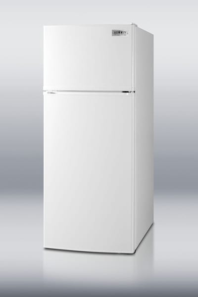 Summit FF1116W 24" Refrigerator Freezer Combo - 2-Reversible Doors, 10-cu ft, White
