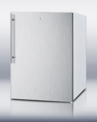 Summit FSM50LESSSHVADA F32x24-in Freezer w/ Manual Defrost, 2-Fixed Shelves & Handle, White, 4.4-cu ft
