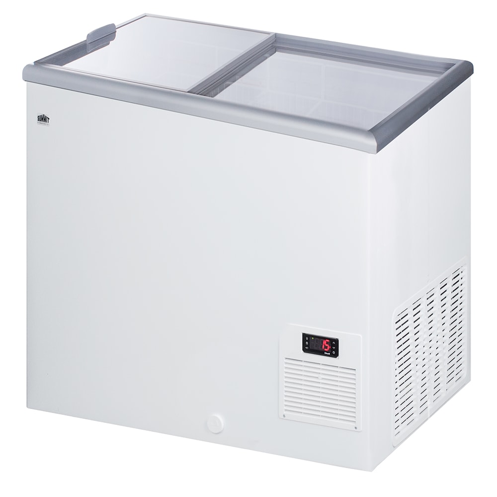 Summit NOVA22 30" Mobile Ice Cream Freezer w/ 2 Baskets White, 115v