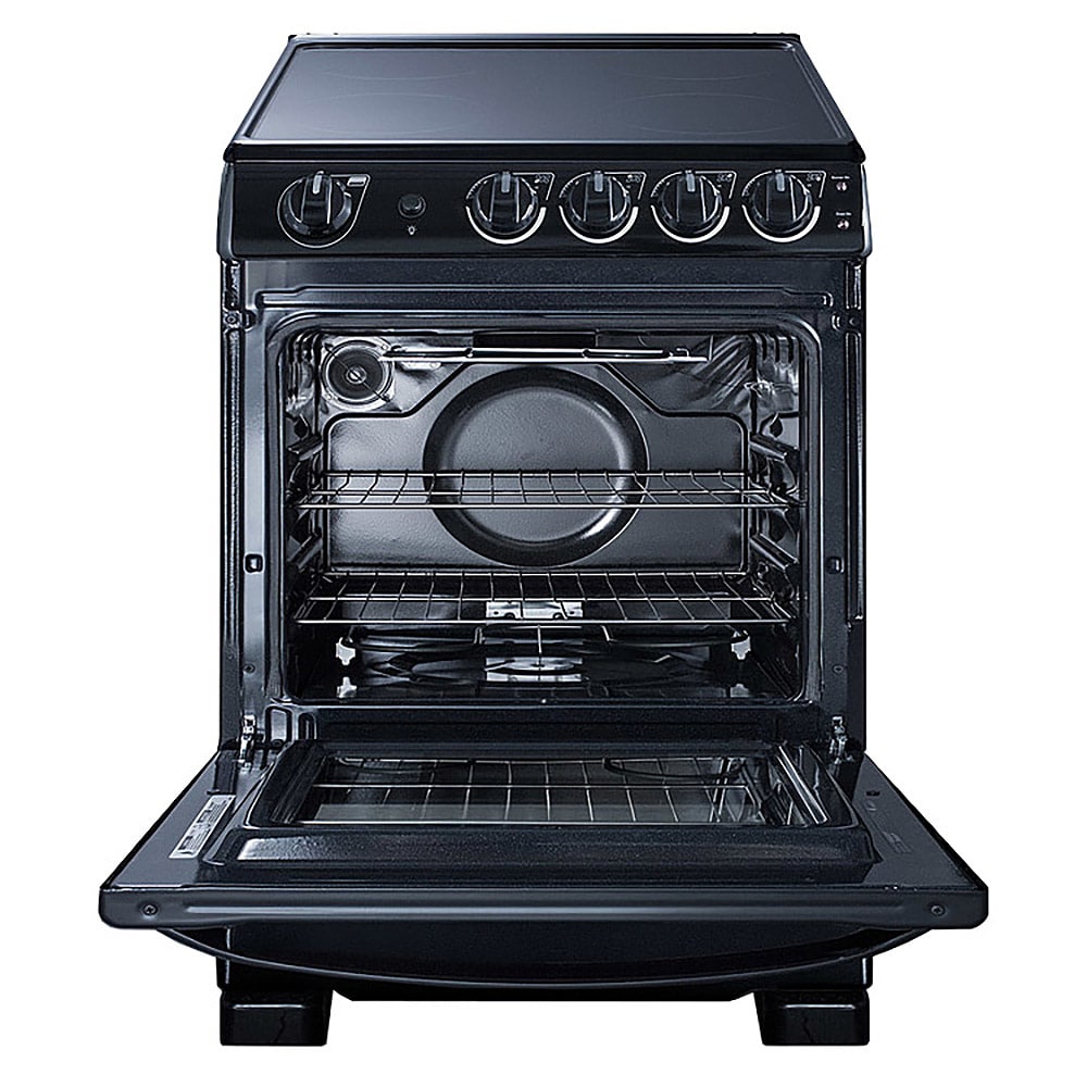 Summit REX2431BRT 24" Electric Range w/ (4) Burners Ceramic Glass Surface, 220v/1ph