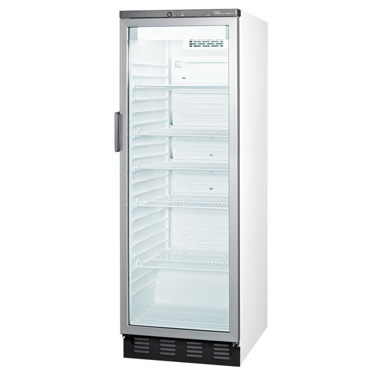 Summit SCR1300 24" One-Section Glass Door Merchandiser w/ Swing Door, 115v