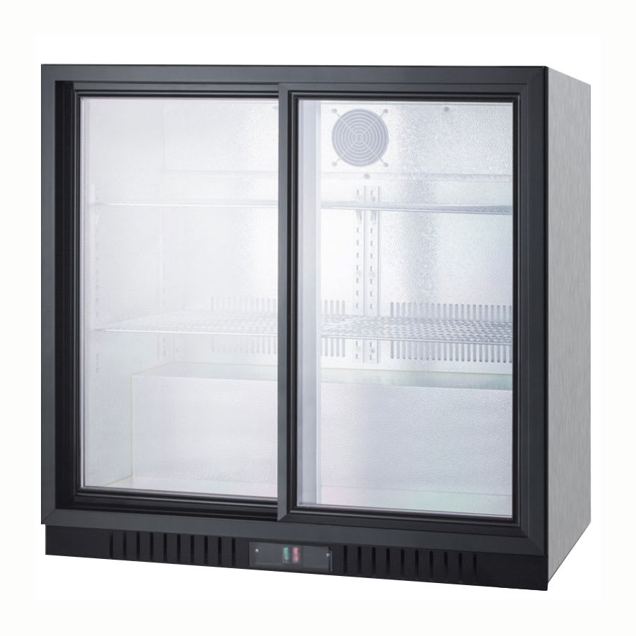 Summit SCR700CSS 36" Countertop Refrigerator w/ Front Access - Sliding Door, Stainless, 115v