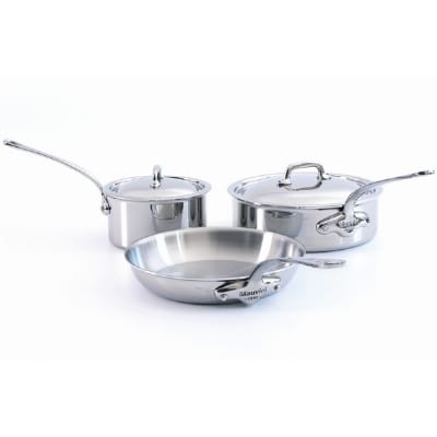 Mauviel 5210.05 M'cook Five Piece Stainless Steel Cookware Set