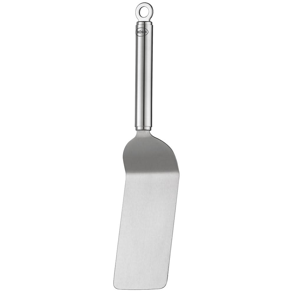 Rosle 12543 Angled Spatula w/ Round Handle, 6.9x2.6" Blade, Stainless