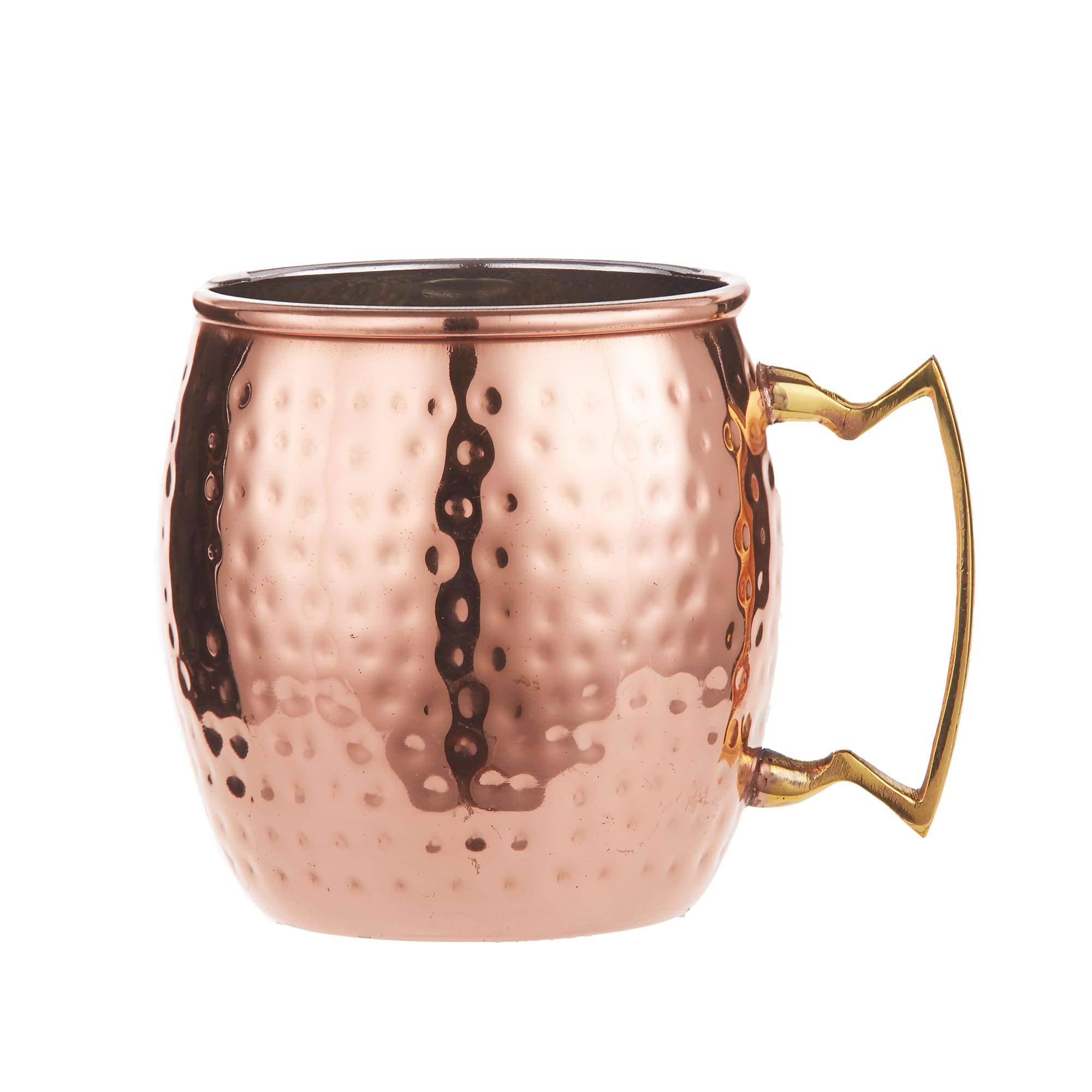 ZUCCOR ZMMN Stainless Steel Moscow Mule Mug W/Hammered Nickel Plated Exterior 4.125 X 5.25 X 3.5 