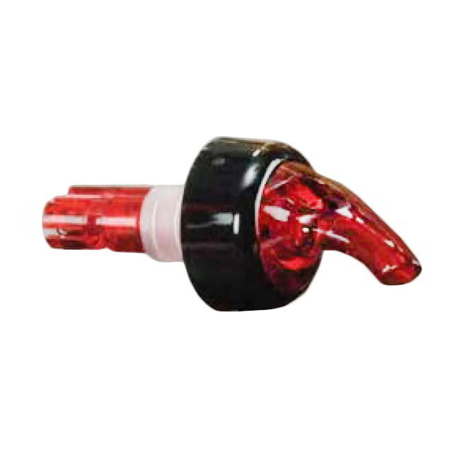 American Metalcraft MPR100C Measure Pourer w/ 1-oz Capacity & Black Collar, Red