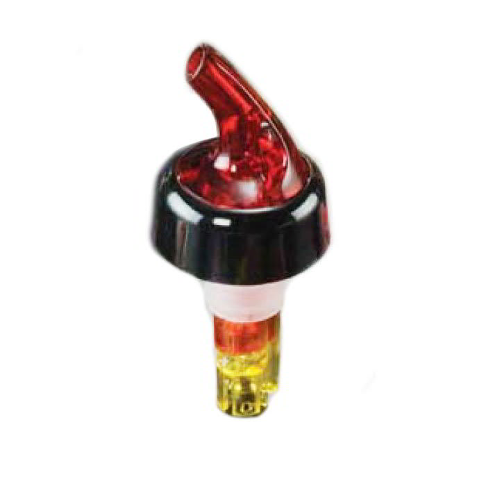 American Metalcraft MPR150C Measure Pourer w/ 1.5-oz Capacity & Black Collar, Red/Yellow
