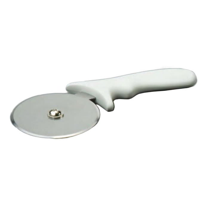 American Metalcraft PIZW1 Pizza Cutter w/ 4" Wheel & Plastic Handle, Stainless/White