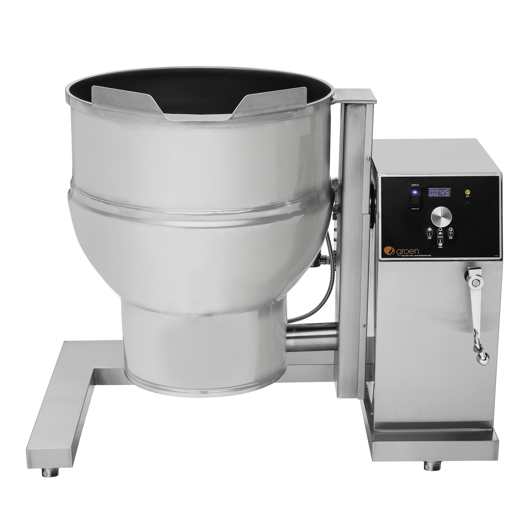 Groen DEE/440A 40 gal Steam Kettle Manual Tilt, 2/3 Jacket, 208v/1ph