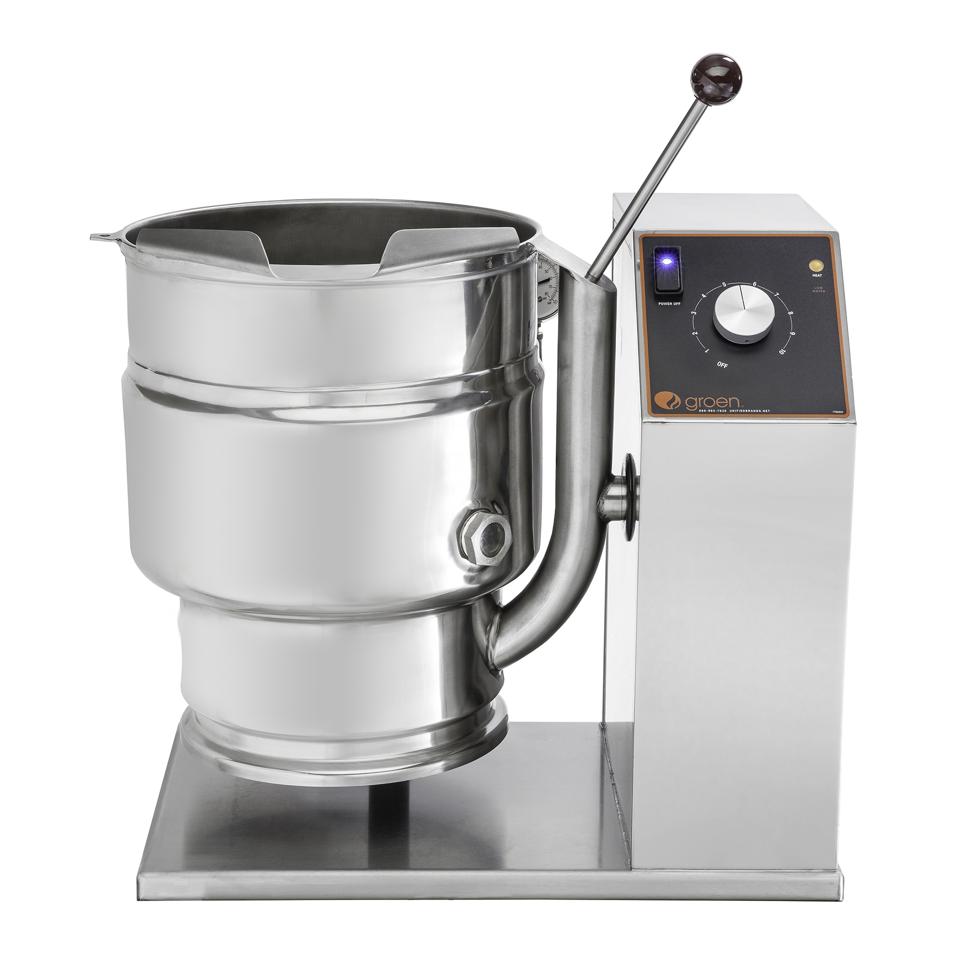 Groen TDB40C 10 gal. Steam Kettle Manual Tilt, 2/3 Jacket, 208v/3ph