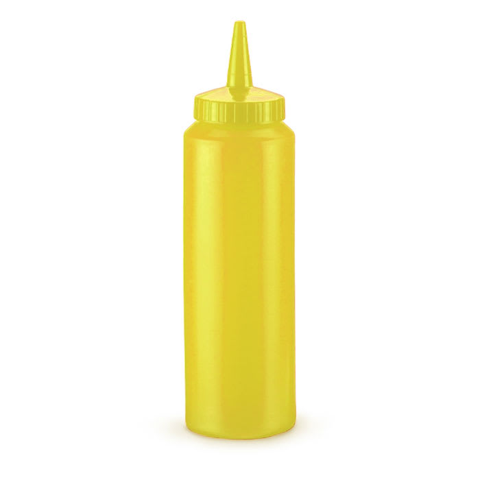 Vollrath 2808-08 8-oz Squeeze Dispenser - Yellow Cap, Yellow