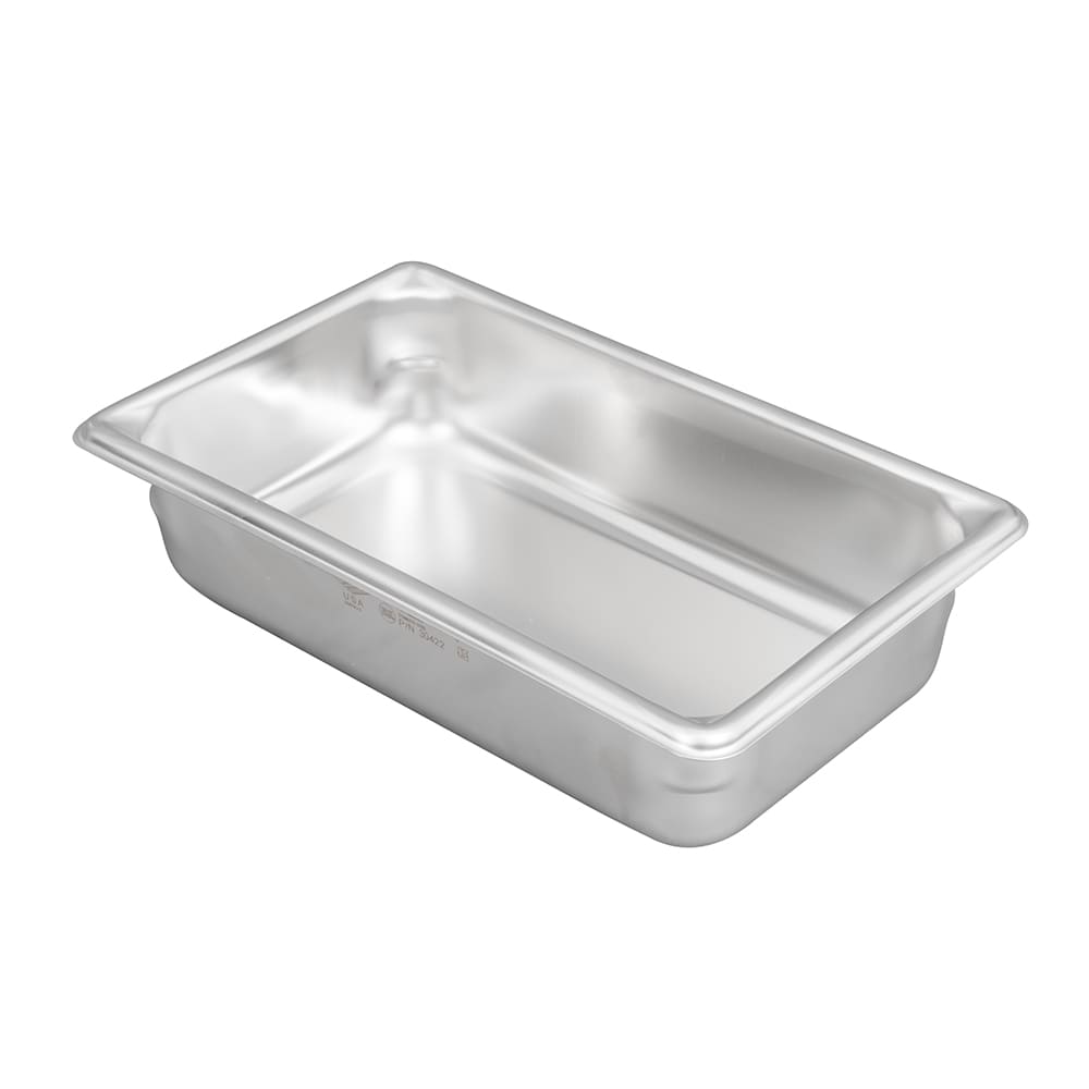 Vollrath 30422 Super Pan V Fourth-Size Steam Pan, Stainless