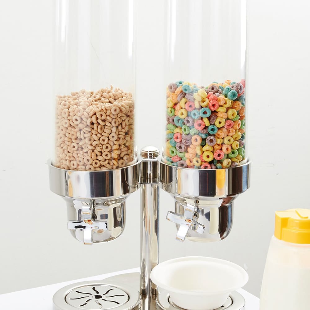 Vollrath 4635210 Double Cereal Dispenser Pedestal Base, Stainless