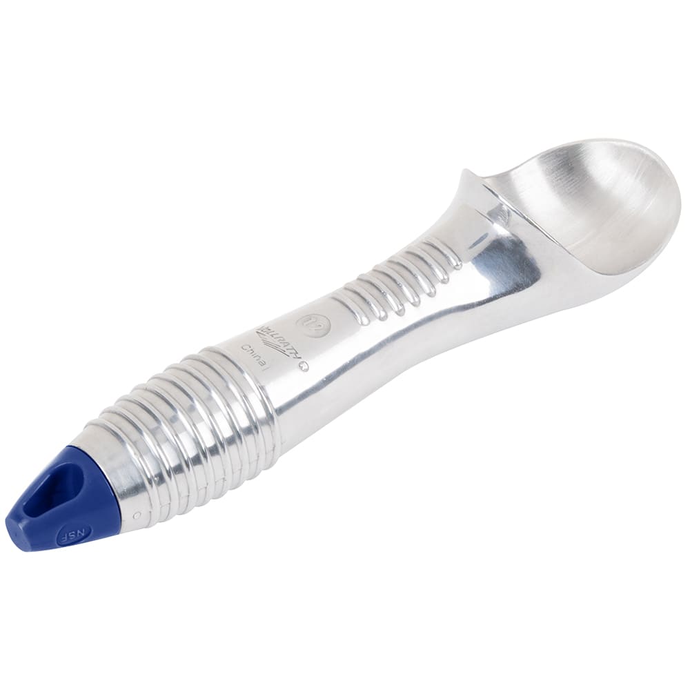 Vollrath 47275 3 oz Ice Cream Scoop Size 12, Aluminum, Blue