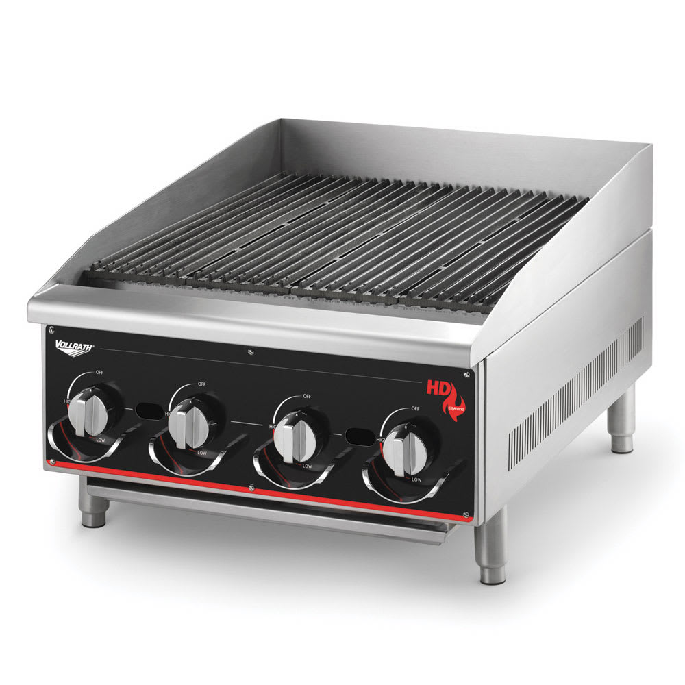 Vollrath 924CG 24" Heavy-Duty Charbroiler - Manual Control, 80,000 BTU, LP