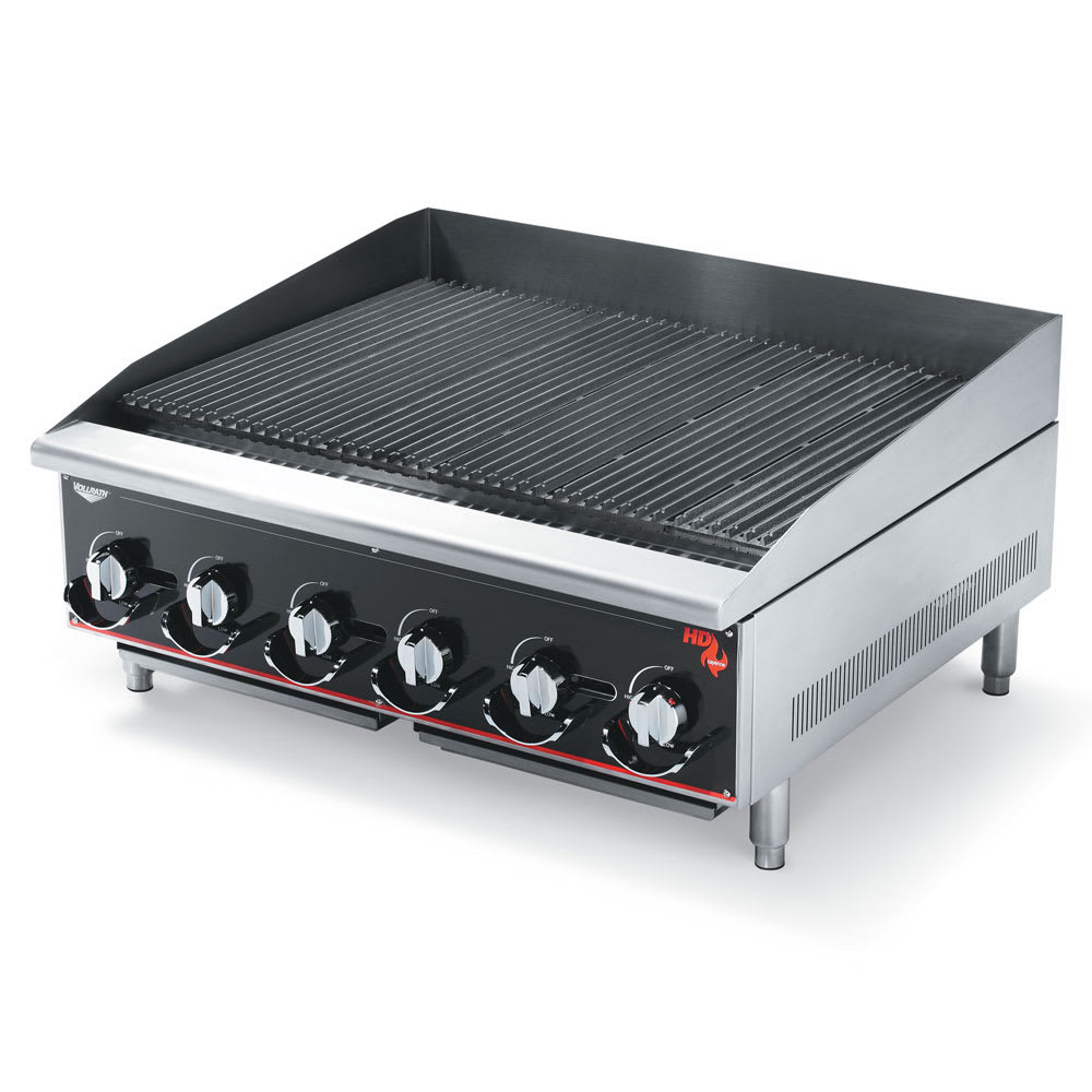 Vollrath 936CG 36" Heavy-Duty Charbroiler - Manual Control, 120,000 BTU LP