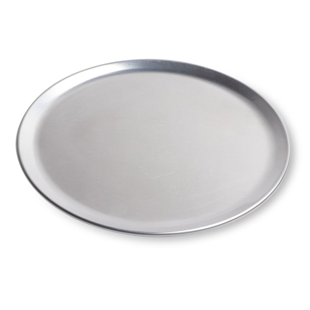 Winco APZT-8 8-Inch Wide Rim Round Aluminum Pizza Pan