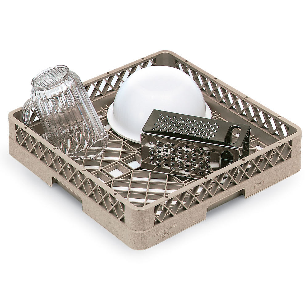 Vollrath TR1 FullSize Dishwasher Rack Open Bottom and Sidewall, Beige
