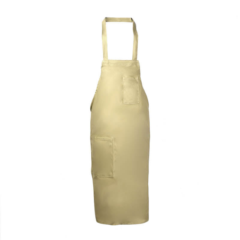 Intedge 335BE Deluxe Apron, Pockets, Bib, Beige