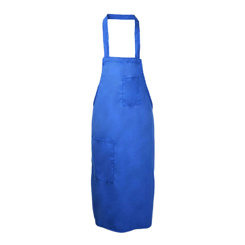Intedge 335BLU Deluxe Apron, Pockets, Bib, Blue