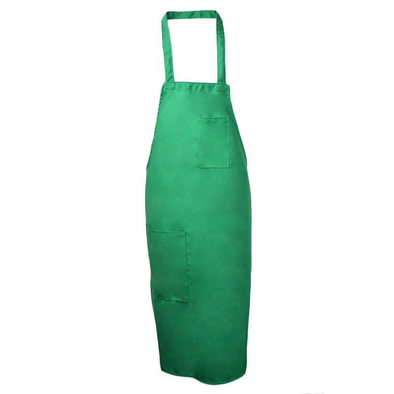 Intedge 335G Deluxe Apron, Pockets, Bib, Green