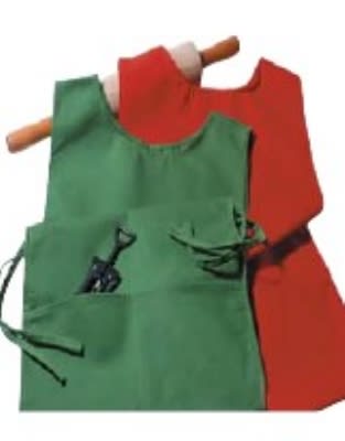 Intedge 335-HP Bib Apron w/ Pad Pocket, 32 x 28", Hot Pepper