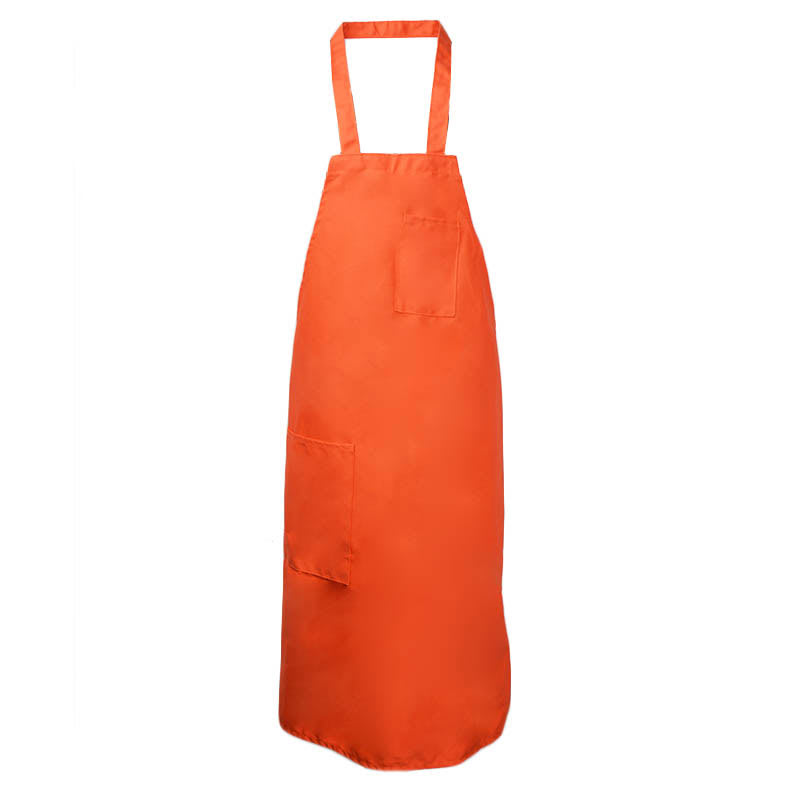 Intedge 335OR Deluxe Apron, Pockets, Bib, Orange