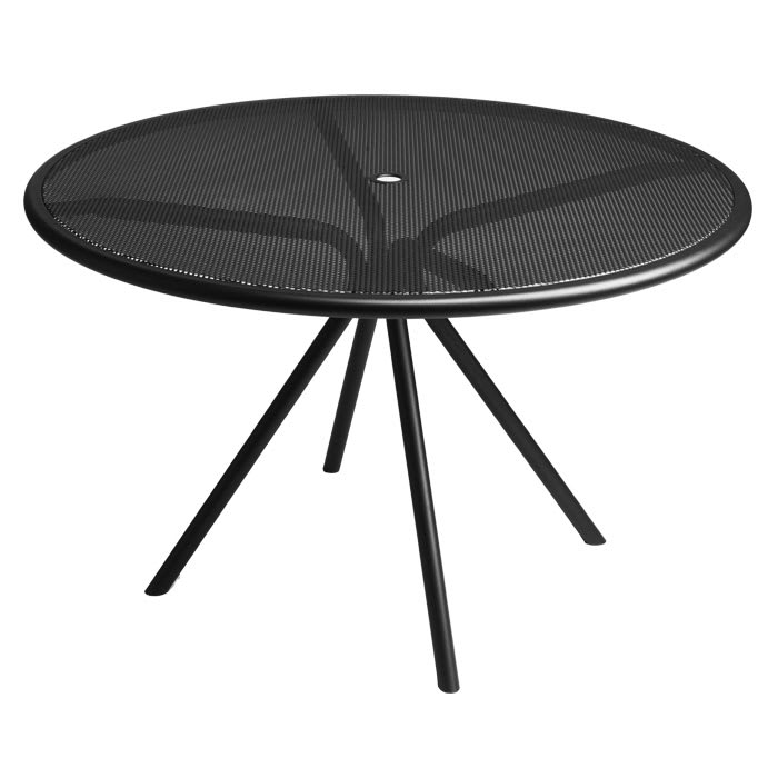 Emu 864 42 Forte Round Table Indoor Outdoor Mesh Top Steel Emu 864 42 Forte Round Table Indoor Outdoor Mesh Top Steel Frame Black