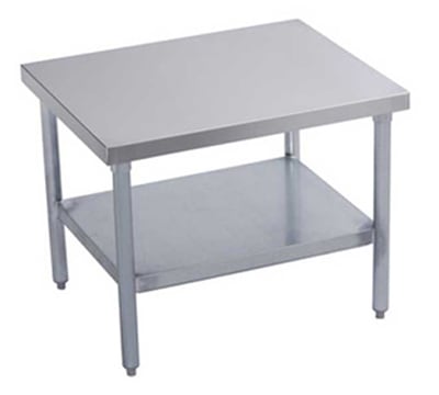 Elkay MS24S30-STGX 30" Mixer Table w/ Galvanized Undershelf Base & Marine Edge, 24"D