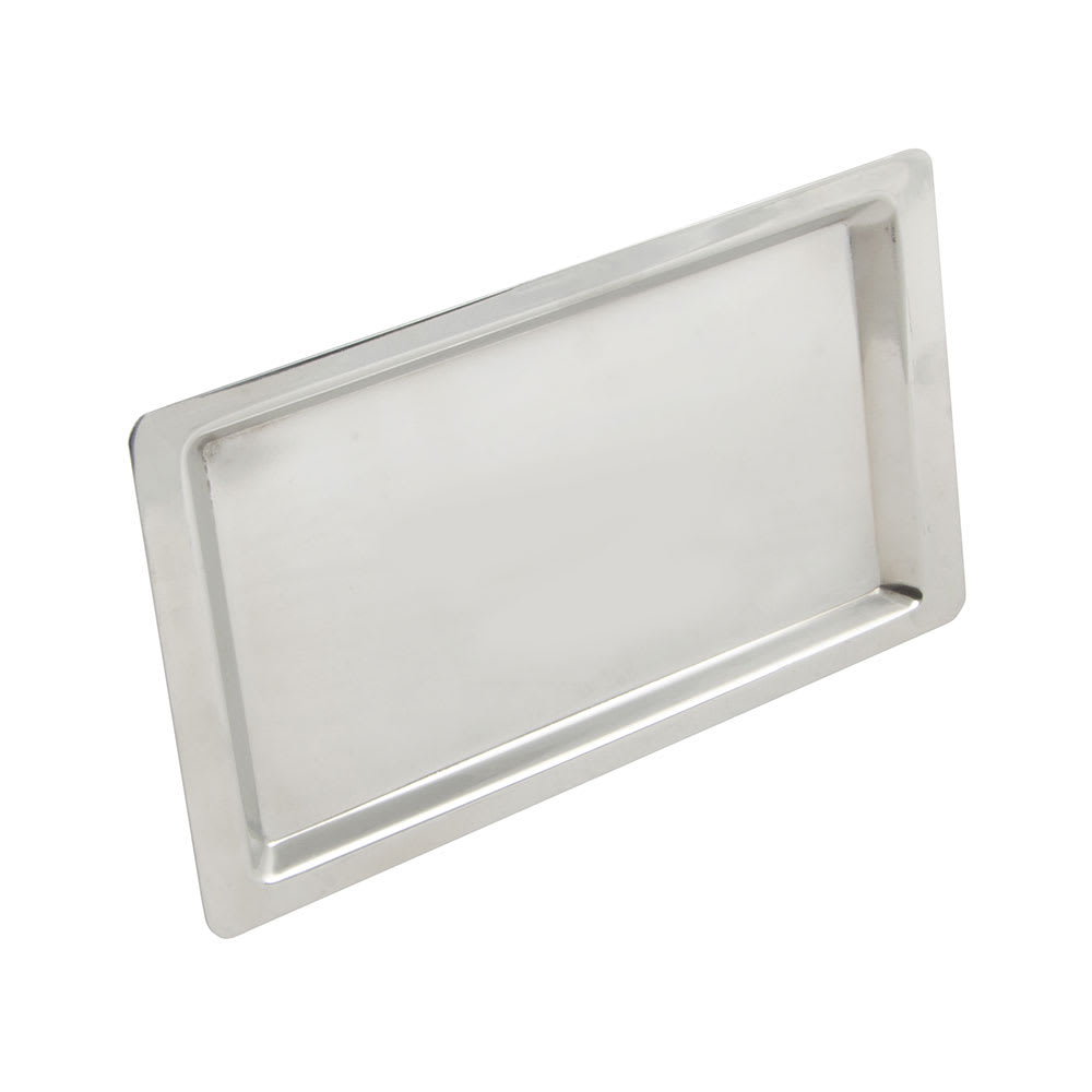 World Tableware 763802 Oblong Cash Tray, Stainless, 4.5x8.5"