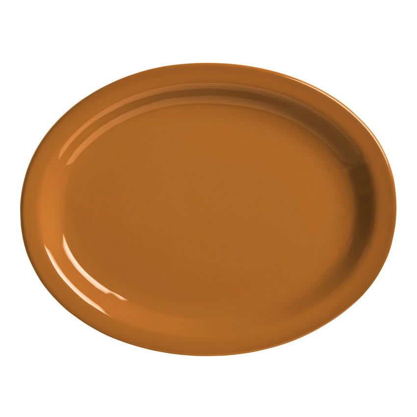 World Tableware VCC155 15.5" Round Ceramic Platter, Cocoa Brown, Veracruz