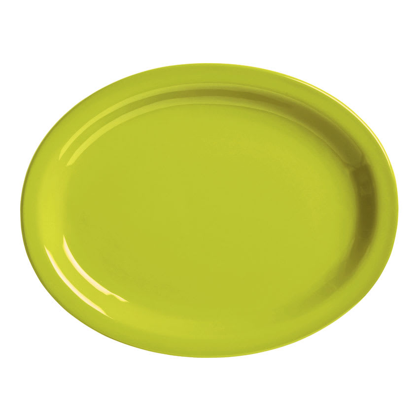 World Tableware VCG155 15.5" Round Ceramic Platter, Margarita Green, Veracruz