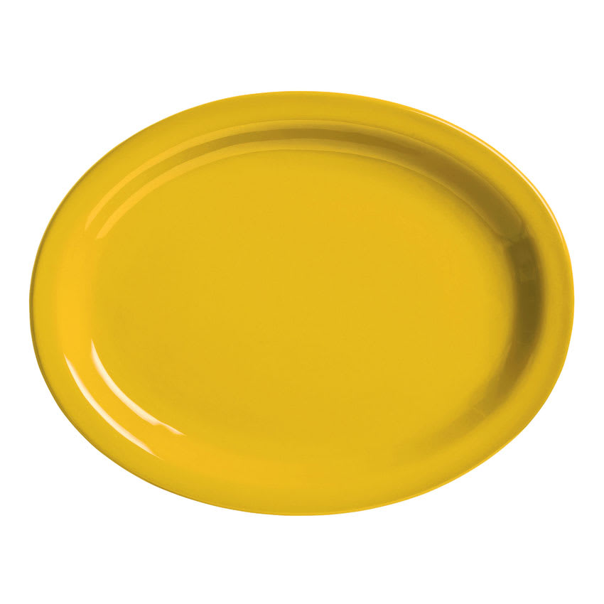 World Tableware VCM155 15.5" Round Ceramic Platter, Marigold, Veracruz