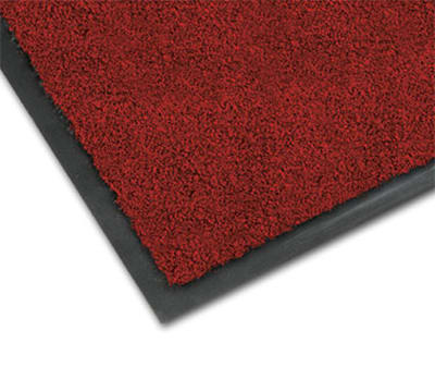 Notrax 0434-334 Olefin Fiber Floor Mat, Stain & Slip Resistant, 3 x 10-ft, Crimson