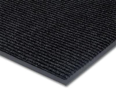 Notrax T39S0036CH Floor Mat, Polypropylene, Ribbed Vinyl Back, Fade-Resistant, 3 x 6-ft, Midnight