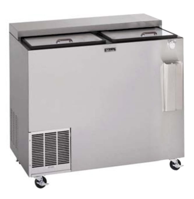 Perlick BC48 48" Forced Air Bottle Cooler - Holds (412) 12-oz Bottles, Stainless Interior, 115v