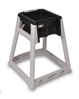 CSL 877BLK High Chair Infant Seat w/ Black Seat, Gray Frame