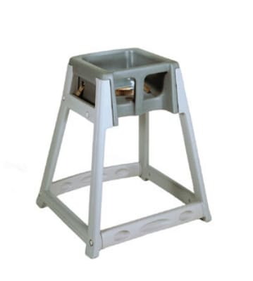 CSL 877DGY High Chair Infant Seat w/ Dark Gray Seat, Gray Frame