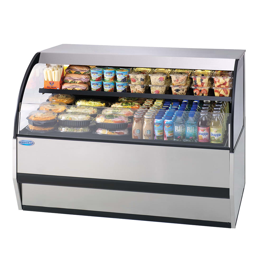 Federal SSRVS3633 36" Horizontal Open Air Cooler w/ (2) Levels, 120v