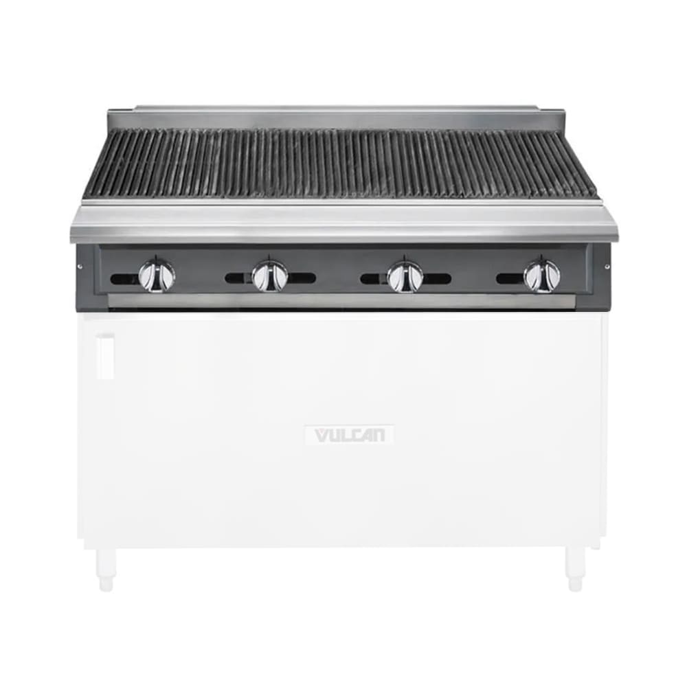 Vulcan VCBB48 48" Gas Range w/ Charbroiler & Modular Base, Natural Gas