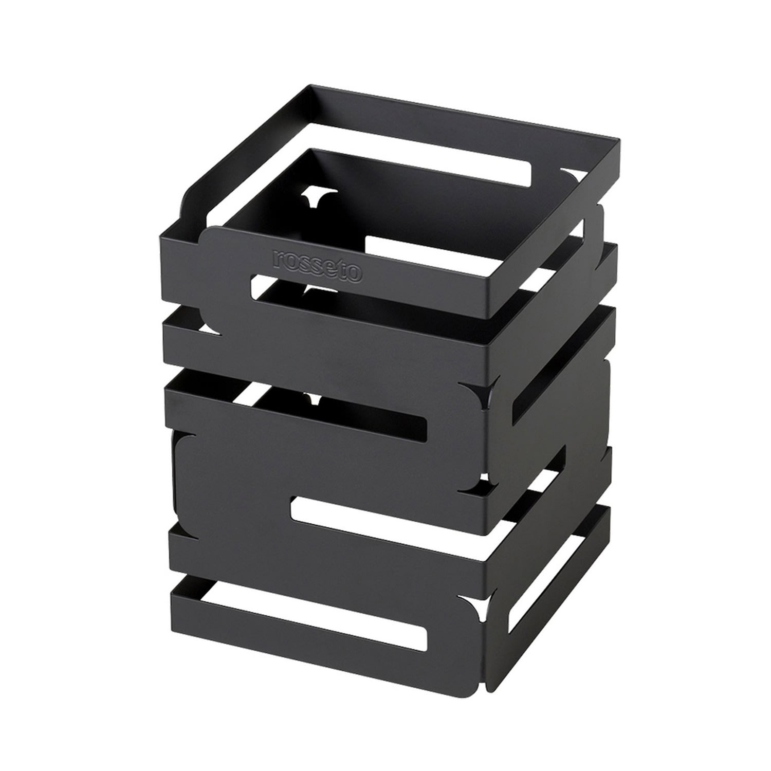 Rosseto D623RB Multi-Level Square Display Riser - 6x6x8" Black