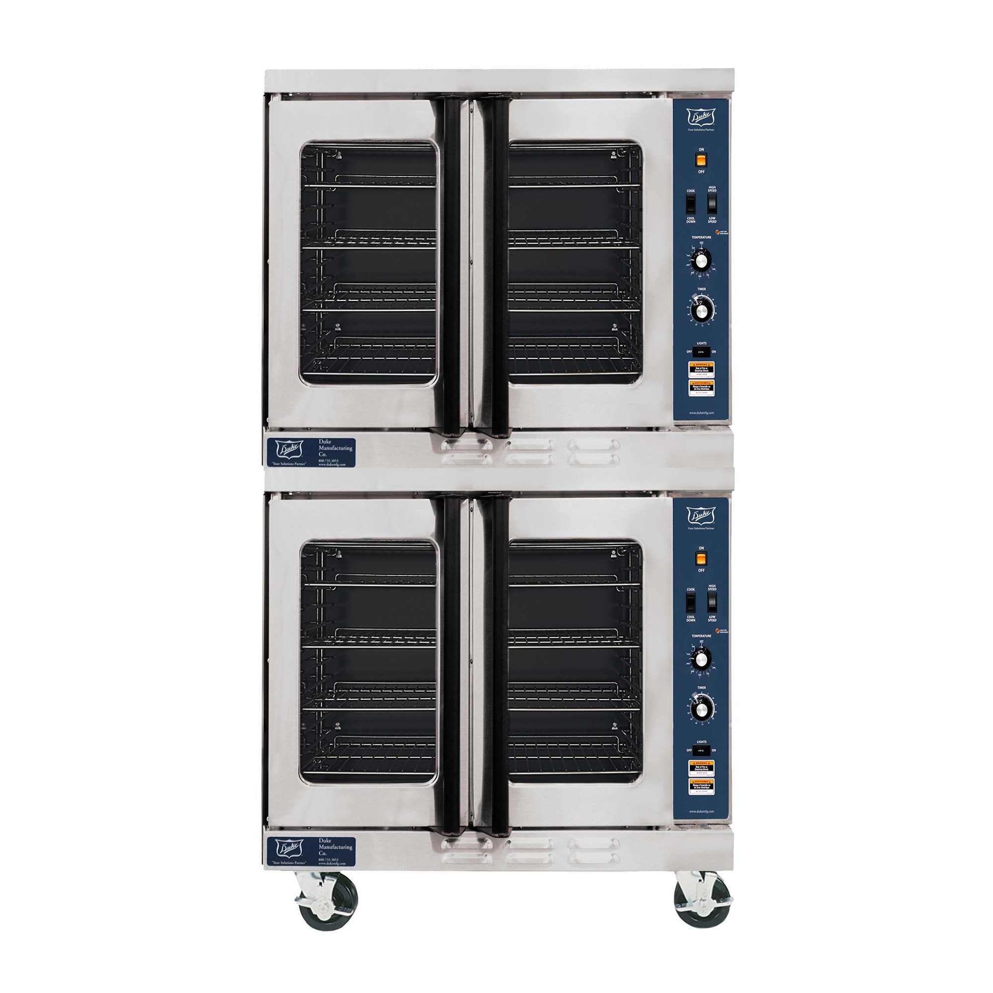 Duke E102E Double Full Size Electric Convection Oven 11kW, 240v/3ph