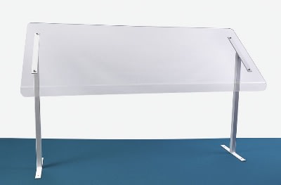 Jule-art 880-1910 Freestanding Sneezeguard w/ 1-Side, 29.75 x 48 x 15.5"