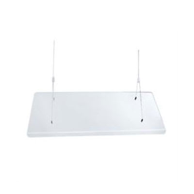 Jule-art 880-1911 Suspended Sneezeguard w/ 1-Side, 13 x 48 x 15.5"