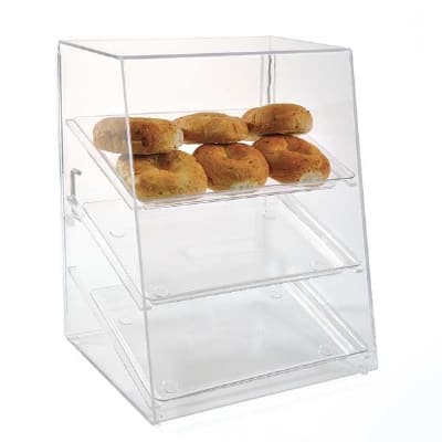 Jule-art AFC10W Wide Rear Opening Tray Cabinet w/ (3) 10 x 14" Trays