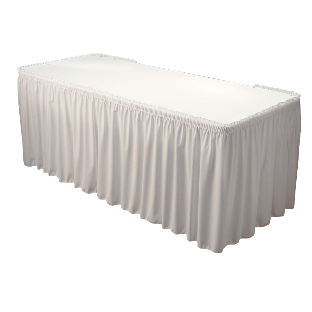 Marko 5024CE29AF010 13 ft Table Skirting w/ Hook-and-loop Header ...