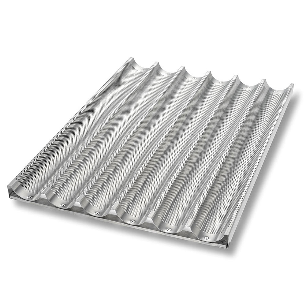 Chicago Metallic 49036 Baguette/French Bread Pan, Uni Lock, Makes (6) 2 7/16" x 25 3/4" Loaves