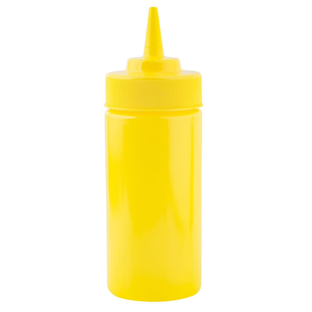 Tablecraft 10853M 8-oz WideMouth Squeeze Dispenser w/ Standard Tip, Mustard
