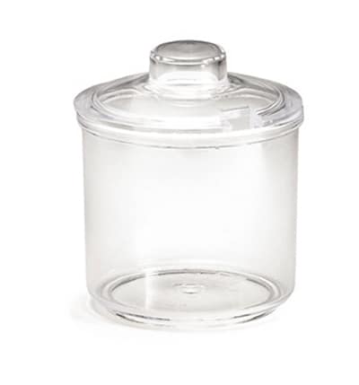 Tablecraft 355 7-oz Condiment Jar w/ Lid, Polycarbonate